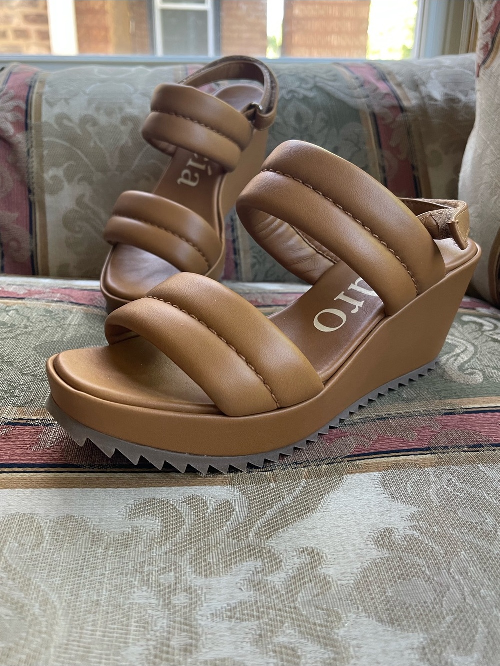 PEDRO GARCIA Fioralba Slingback Platform Wedge Sandal. Size 8 Women N14-21 - Picture 9 of 10